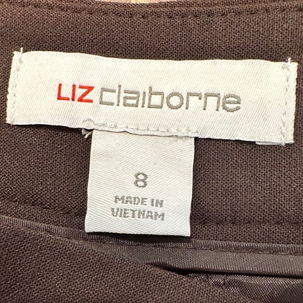 Liz Claiborne Women's Brown Dress Pants Career Business Trousers Size 8 - Picture 4 of 7